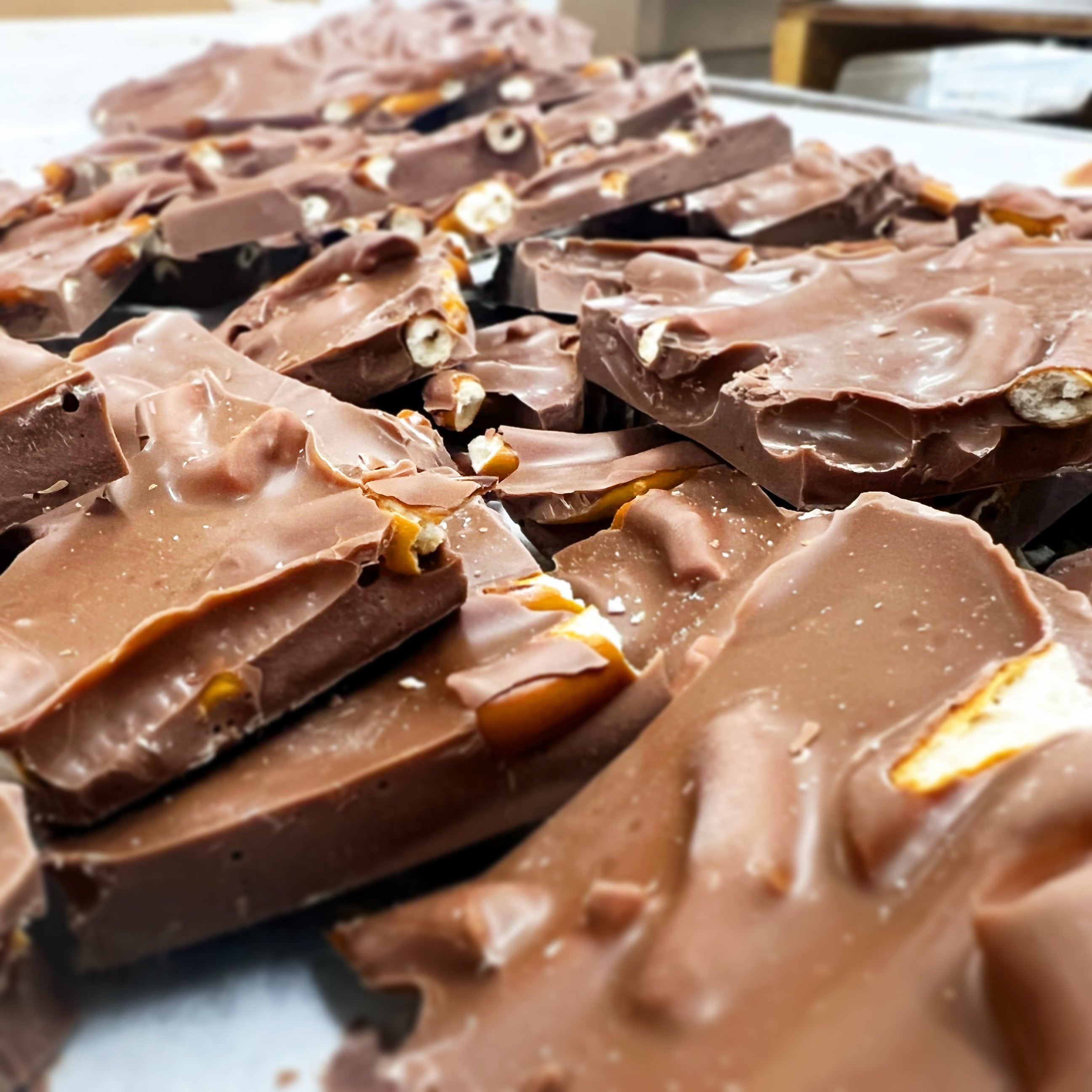 Sea Salt Pretzel Bark - Rosalind Candy Castle