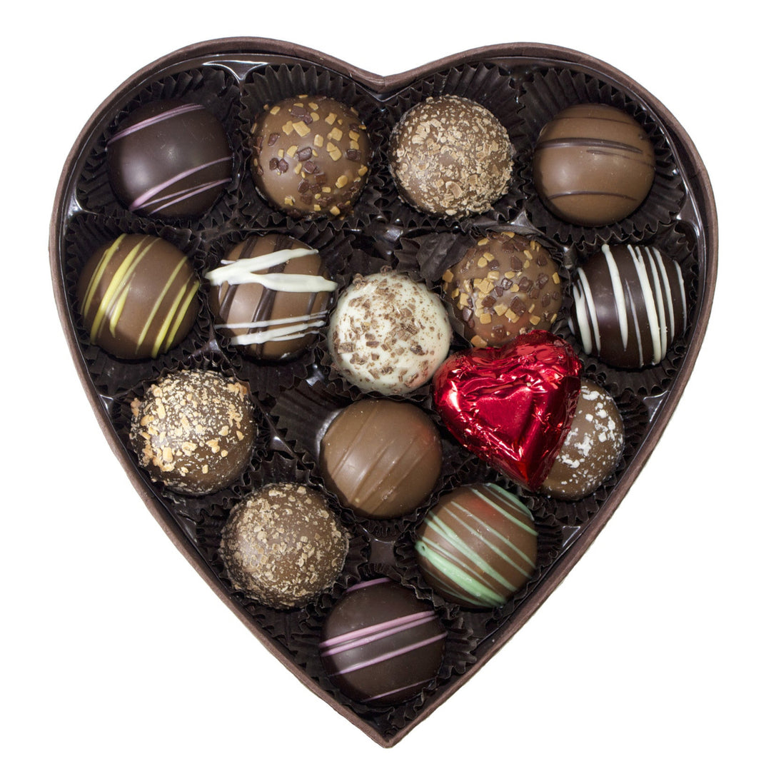 Chocolate Truffle Heart Assortment - Rosalind Candy Castle