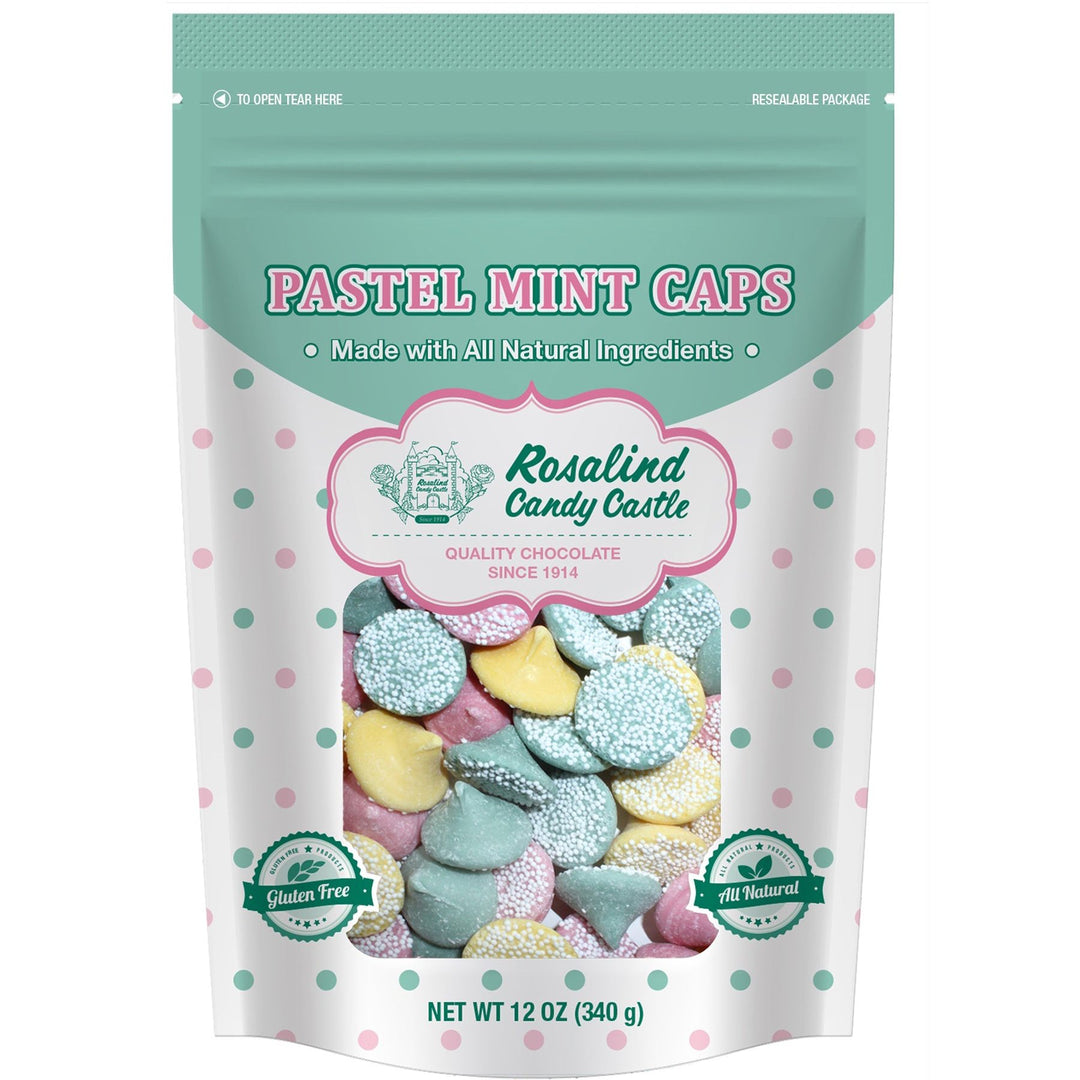 Pastel mint caps