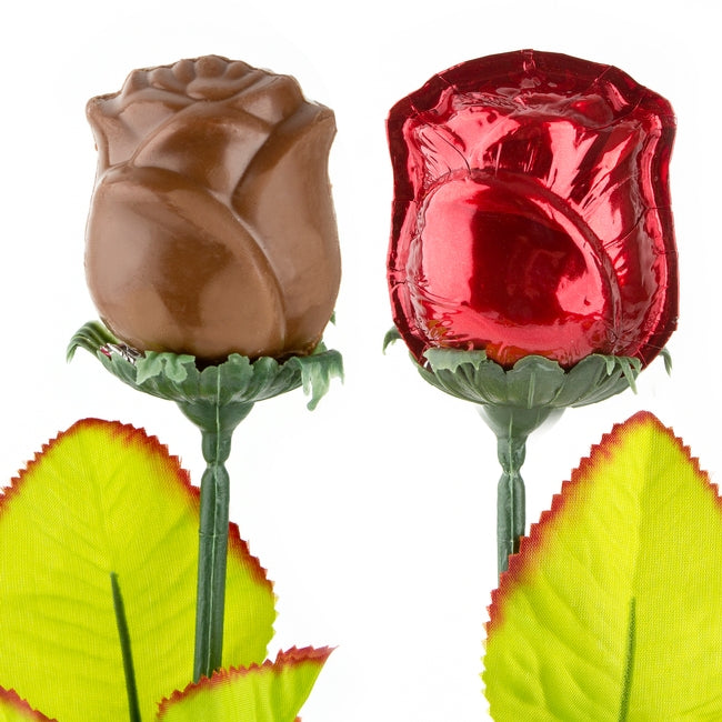 Chocolae Roses Single Long Stem Chocolate Rose