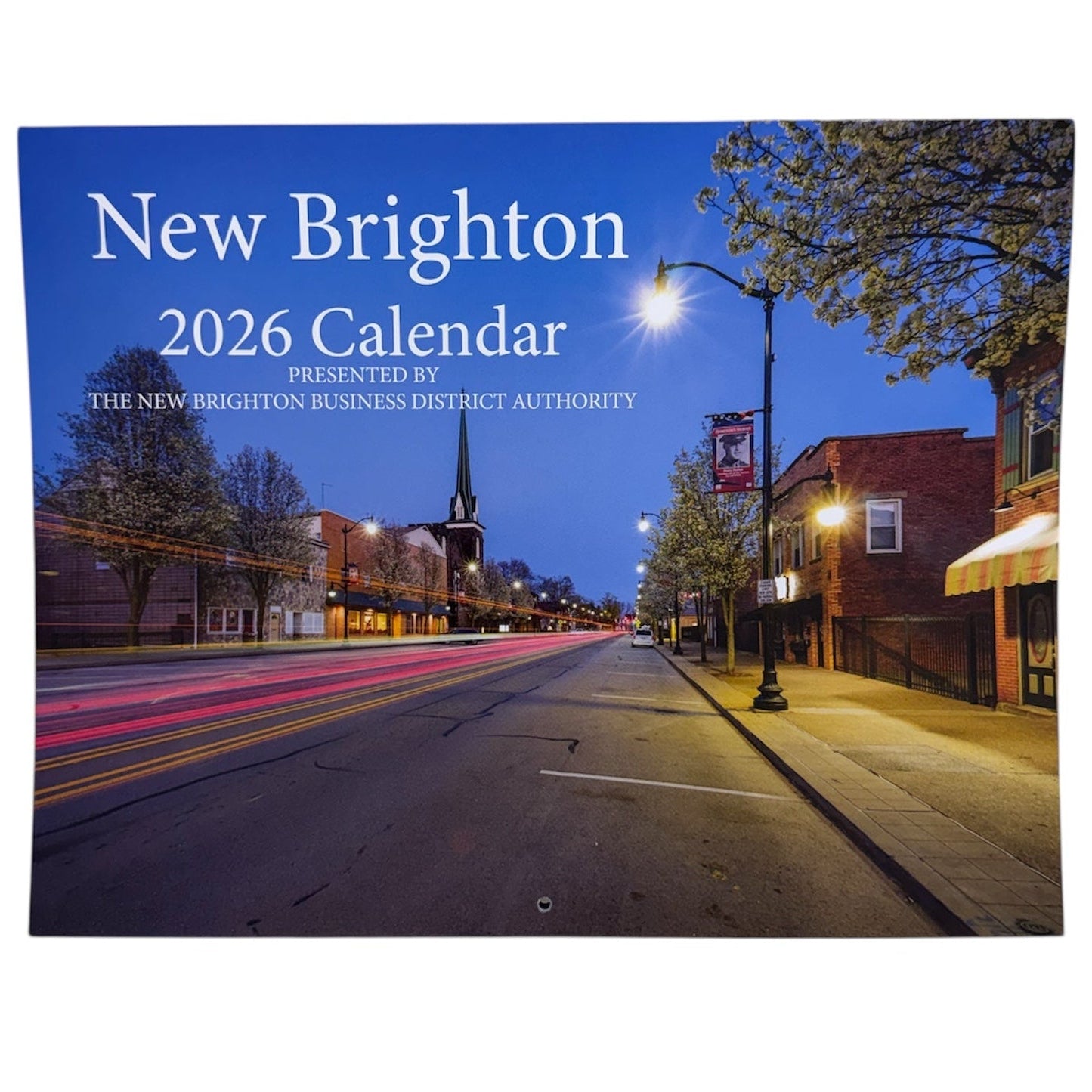 New Brighton 2026 calendar with a street scene cover