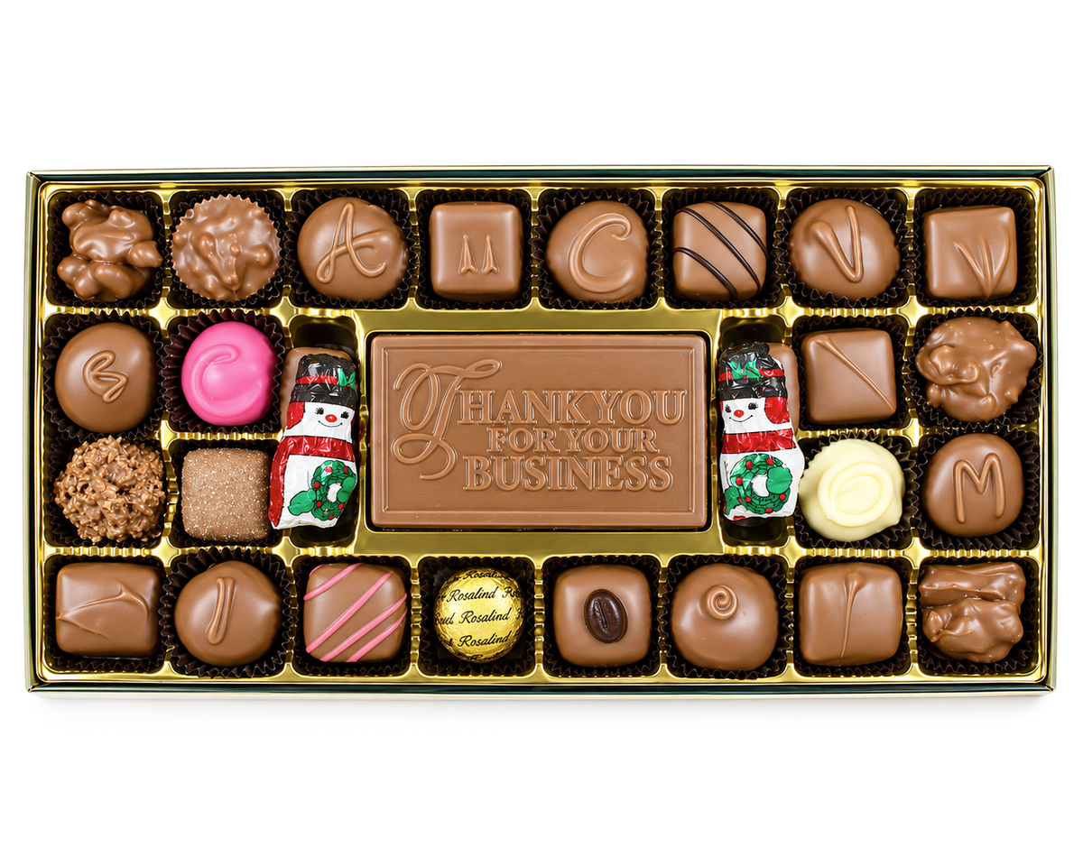 Thank You for Your Business Chocolate Gift Box – 1 lb. - Rosalind Candy Castle