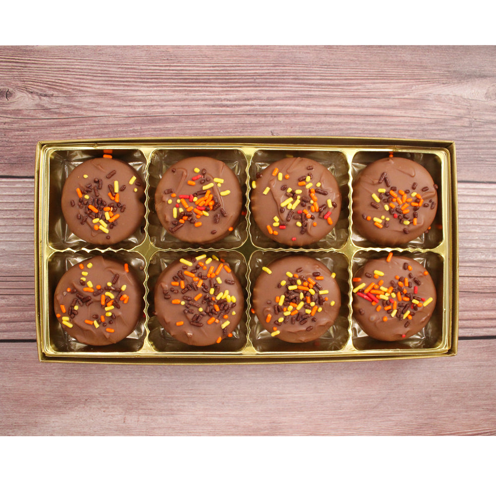 Fall Chocolate Covered Oreo Cookies - Rosalind Candy Castle