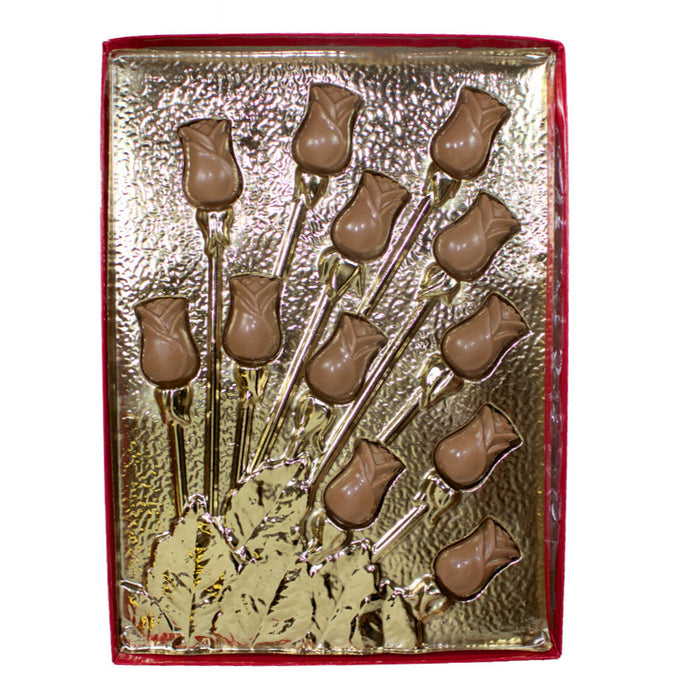 Box with Chocolate Roses - Rosalind Candy Castle