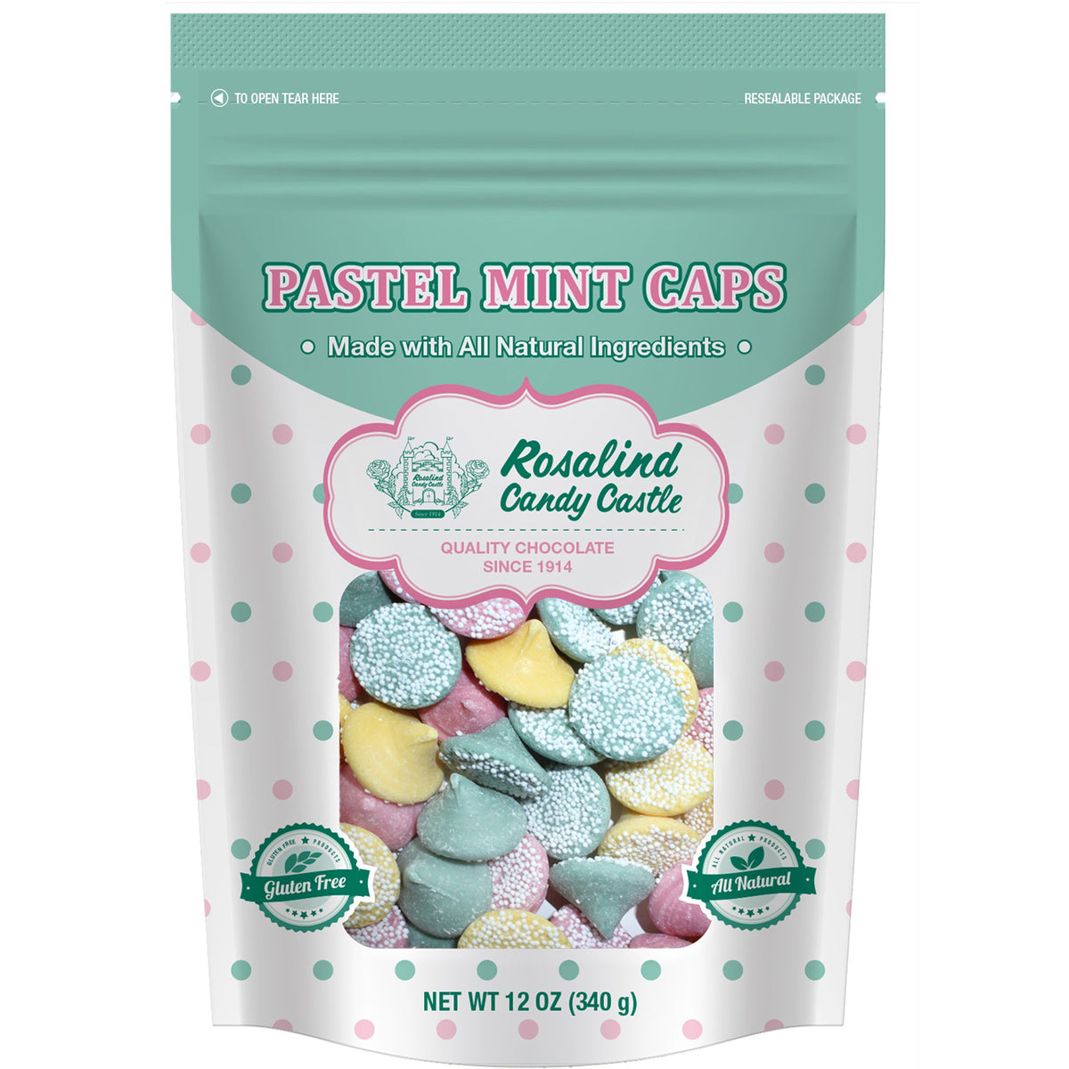Pastel Mint Cremes Candy - 10lb