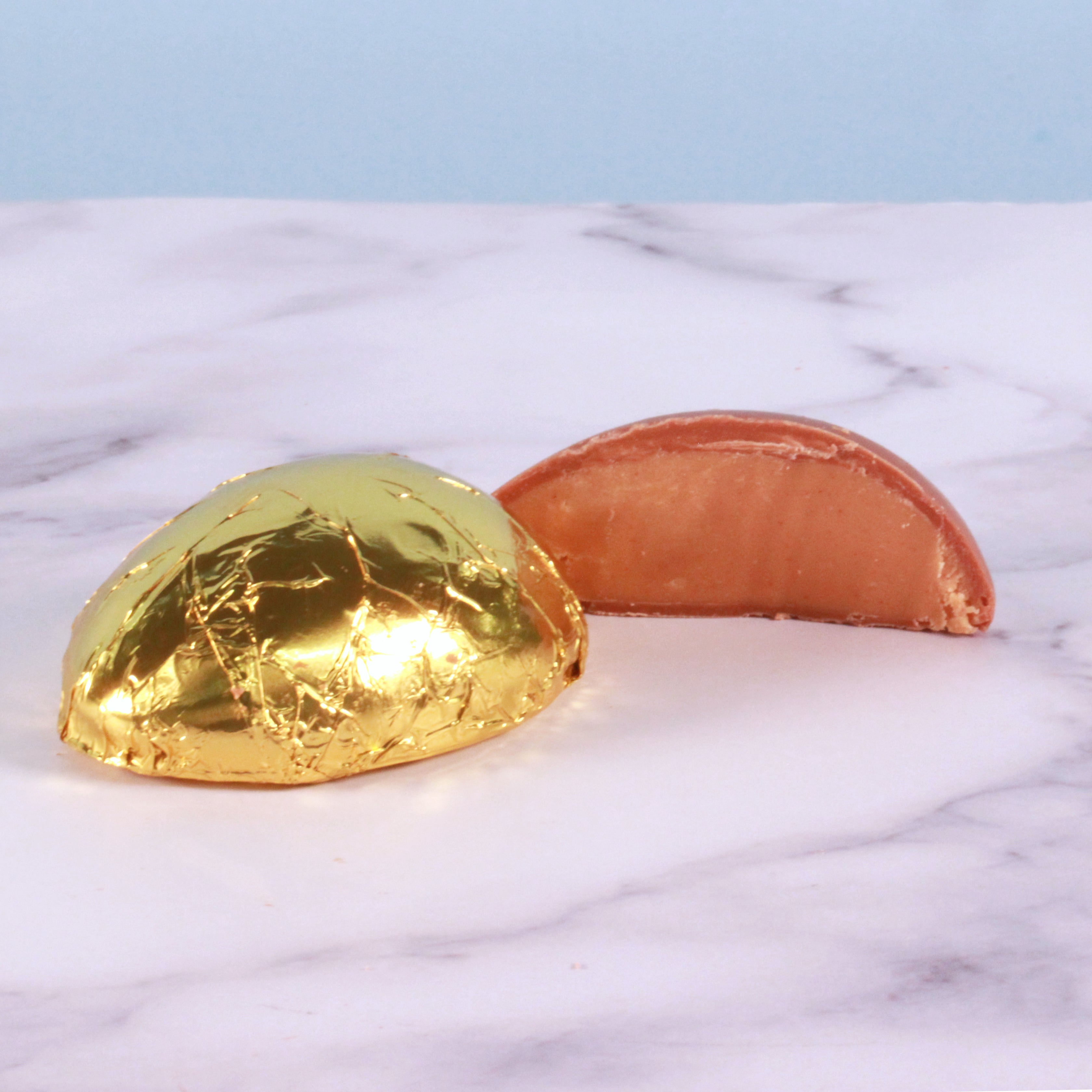Peanut Butter Gold Foiled Mini Egg - Rosalind Candy Castle