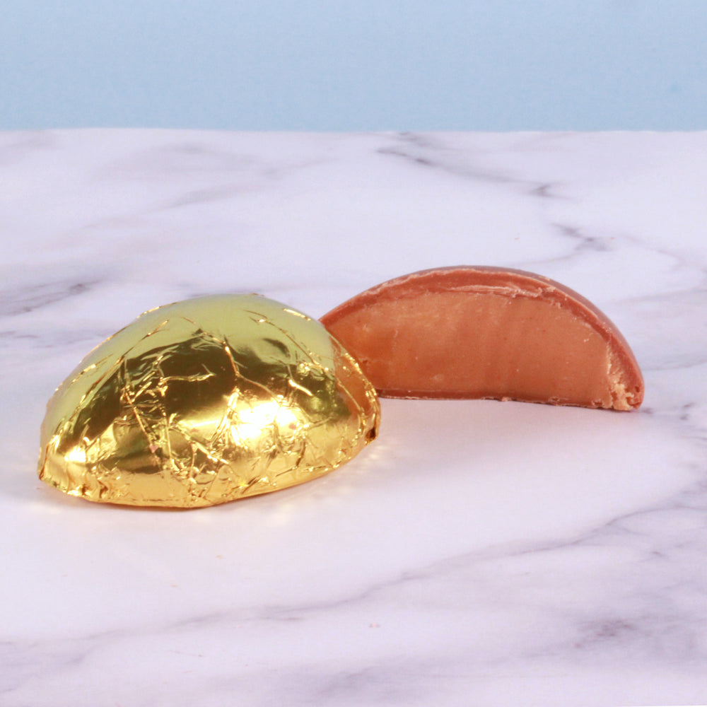 Peanut Butter Gold Foiled Mini Egg